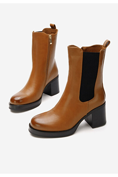 B T Shoes Camelové kotníková obuv Catrina