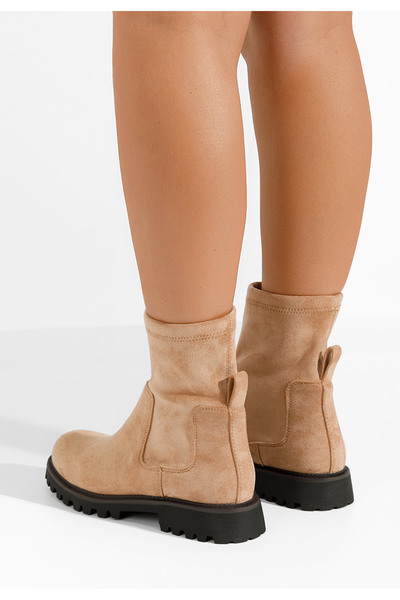 B T Shoes Γυναικεία μποτάκια Javana χακι