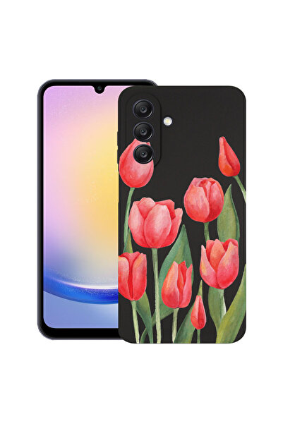 bestcase Carcasă ultra subțire TPU Mat pentru Samsung Galaxy M56, Lalele roși...