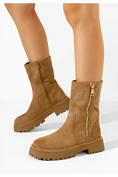 B T Shoes Cizme scurte dama Callidora camel