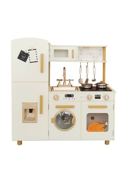 LITTLE ANGEL - مجموعة ألعاب تفاعلية للمطبخ الخشبي