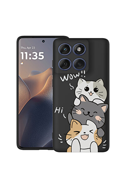 bestcase Carcasă antișoc pentru Motorola Edge 60 Pro cu design Cat Wow, 2043681 B 1855