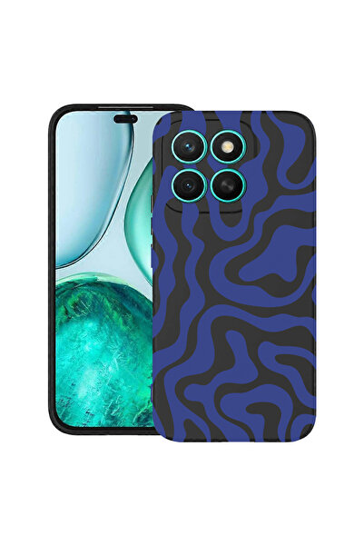 bestcase Αντικραδασμική θήκη για Honor 400 Smart με σχέδιο μπλε αφηρημένη γρα...