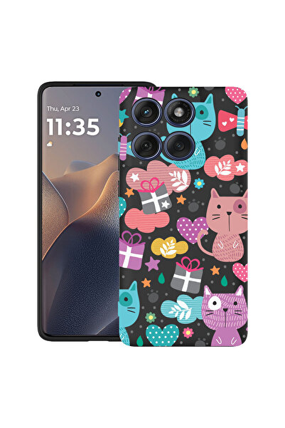 bestcase Carcasă antișoc pentru Motorola Edge 60 Pro cu design pisică încântătoare, 2043681 B 41