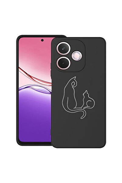 bestcase Carcasă antișoc pentru OPPO A5 Pro 5G cu design abstract pisică, 204...