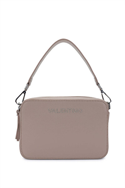 Mario Valentino Kadın Hakiki Deri Gül Kurusu El Çantası