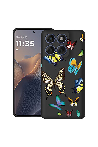 bestcase Carcasă antișoc pentru Motorola Edge 60 Pro cu design fluturi în culori frumoase, 2043681 B 992