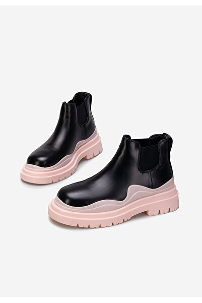 B T Shoes Γυναικεία μποτάκια ροζ Zamora