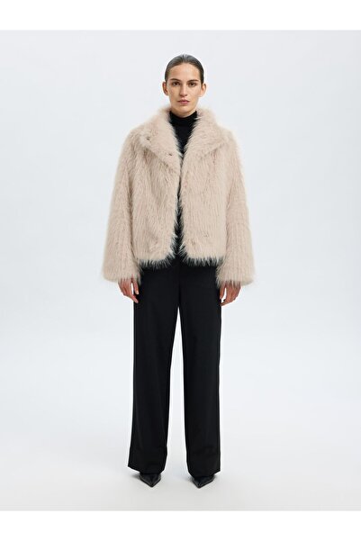 Selected Femme Jacke Faux Fur