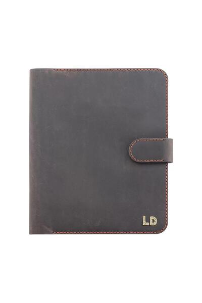 twingold A5 Notebook and Agenda Cover - 100% Crazy Leather - Ko10003 - Brown