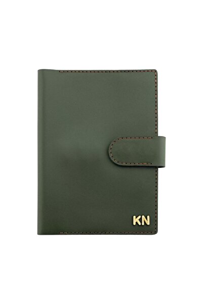 twingold A5 Notebook and Agenda Cover - 100% Tiesto Leather - Ko10002 - Khaki