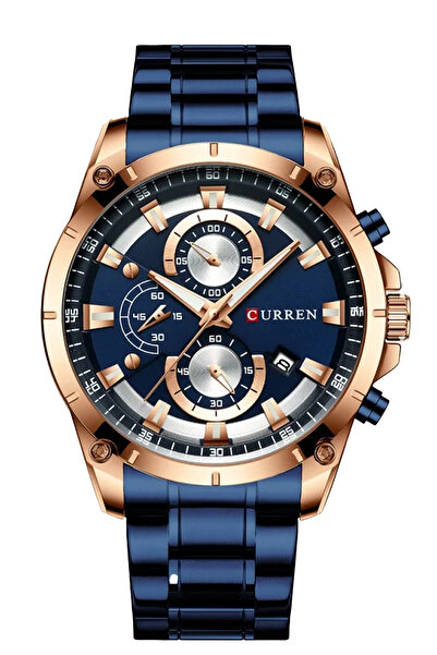 Curren 8360 Chrono Çelik Kordon Erkek Kol Saati