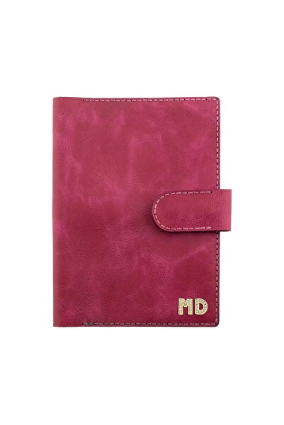 twingold A5 Notebook and Agenda Cover - 100% Rainbow Leather - Ko10001 - Fuchsia