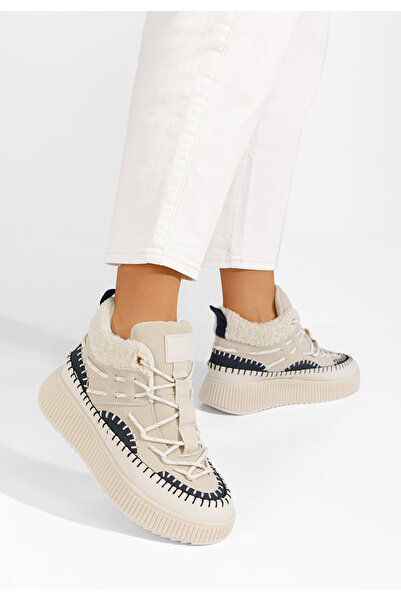 B T Shoes Béžové dámské kotníková obuv Darana V2