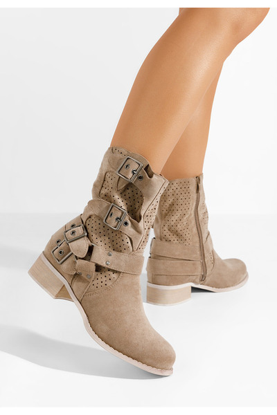 B T Shoes Γυναικεία μποτάκια Daiela χακι