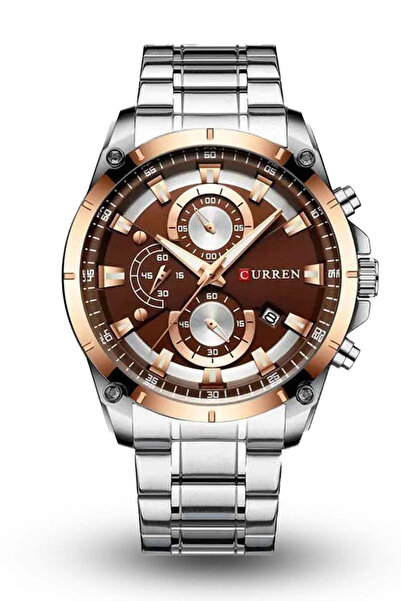 Curren ساعة يد رجالية كرونو ستيل بارود 8360