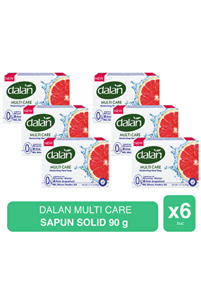 Dalan Multi Care – Solid Soap with Pink Grapefruit Extract – 90g x 6