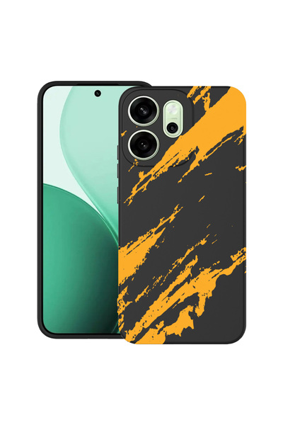 bestcase Carcasă antișoc pentru OPPO Reno14 F 5G cu design cu dungi aurii, 20...