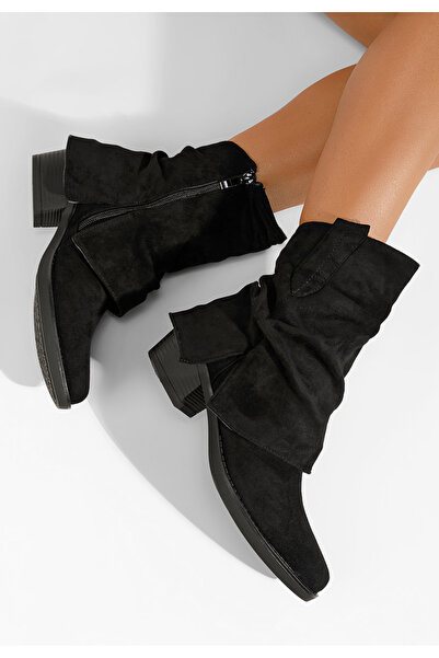 B T Shoes Γυναικεία Μποτάκια Dalliance Μαύρα