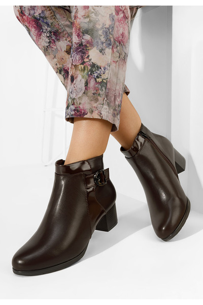 B T Shoes Ghete cu toc Zelena maro