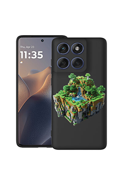 bestcase Carcasă antișoc pentru Motorola Edge 60 Pro cu design Minecarft World, 2043681 B 1681