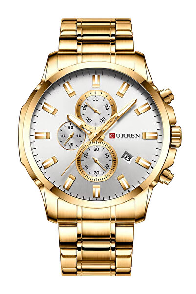 Curren 8360 Chrono Steel Band Men's Wristwatch