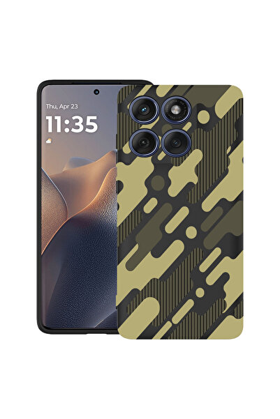 bestcase Carcasă antișoc pentru Motorola Edge 60 Pro cu design camuflaj verde, 2043681 B 811