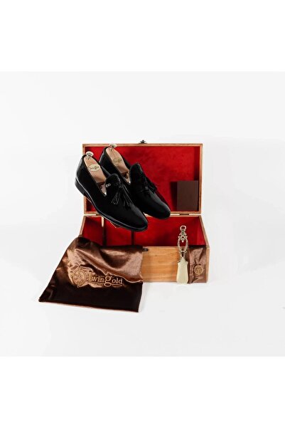 twingold Patent Leather Men's Leather Tassel Shoes - Twg009