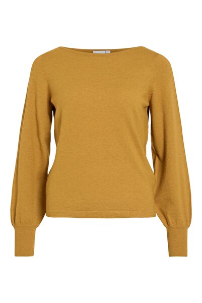 VILA Strickpullover VIKERRY U-Boot-Ausschnitt