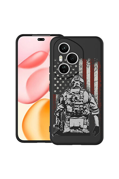 bestcase Carcasă antișoc pentru Honor 400 Pro cu design American Soldier, 2043679 B 1832
