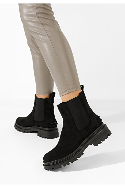 B T Shoes Ghete chelsea dama Sallia negre