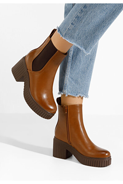 B T Shoes Γυναικεία Μποτάκια Noraeva ταμπά