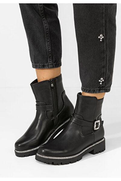 B T Shoes Γυναικεία μποτάκια Isobelle Μαύρα