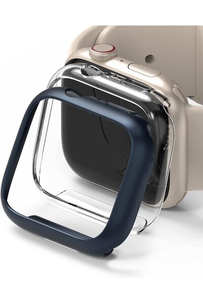 Ringke Slim Case Compatible with Apple Watch 9/8/7 45mm (2 Pack) Premium Polycarbonate Hard Thin Cov