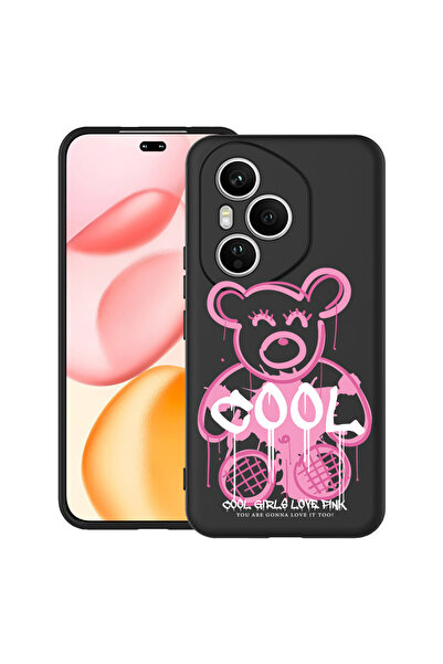 bestcase Carcasă antișoc pentru Honor 400 Pro cu design ursuleț roz rece, 204...