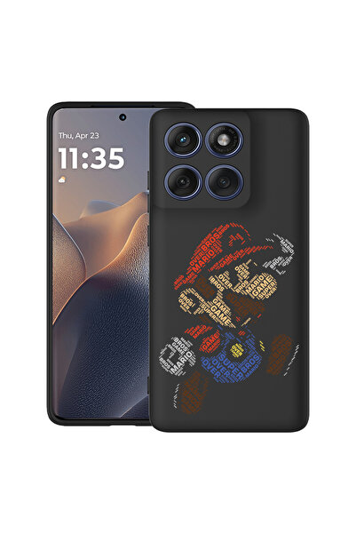 bestcase Carcasă ultra subțire TPU pentru Motorola Moto G86 Power, cu design caligrafie Super Mario, 3113067 B 1537