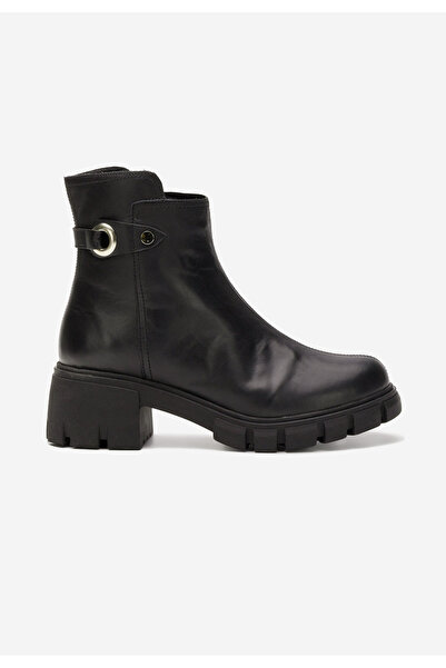 B T Shoes Ghete dama piele Netalia V2 negre