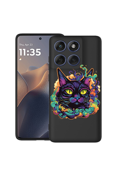 bestcase Carcasă antișoc pentru Motorola Edge 60 Pro cu design Dream Colors - Black Cat, 2043681 B 1571