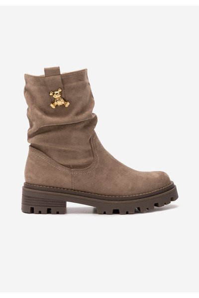 B T Shoes Γυναικεία μποτάκια Suellen χακι