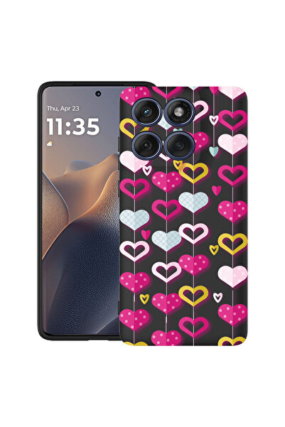bestcase Carcasă antișoc pentru Motorola Edge 60 Pro cu design inimioare frum...