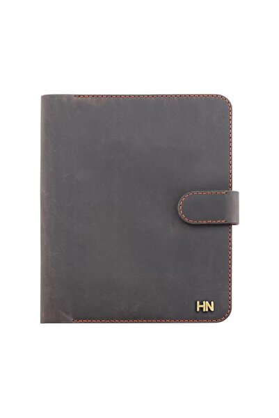 twingold A5 Notebook and Agenda Cover - 100% Crazy Leather - Ko10003 - Brown