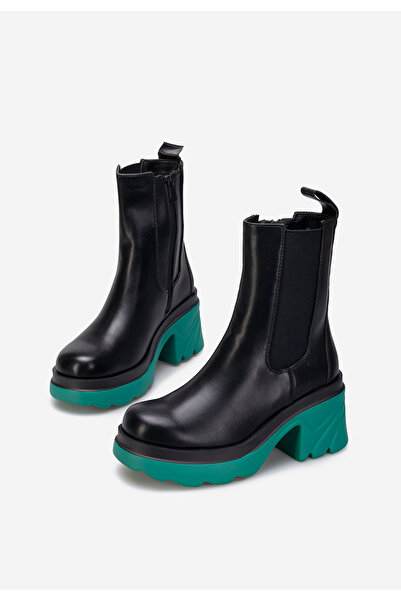 B T Shoes Světle modré kotníkové kozačky na platformě Kaylin V2