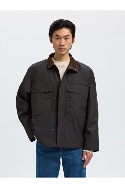 Selected Homme Jacke Gewachste Baumwoll