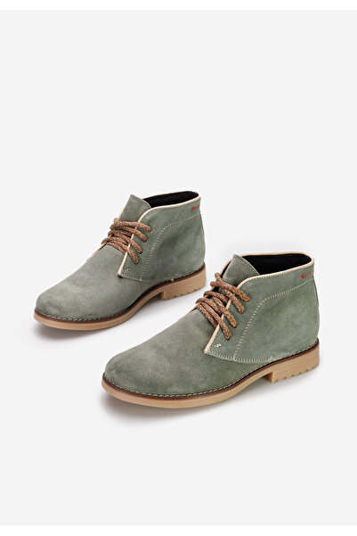 B T Shoes Γυναικεία δερμάτινα μποτάκια Alene πρασινο