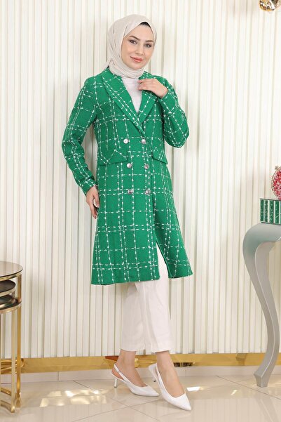 Missvalle Παλτό μανσέτας με φαρδύ γιακά με κουμπιά Emerald 19177