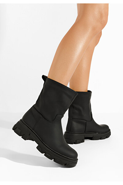 B T Shoes Černé nízké kozačky Aniya V2