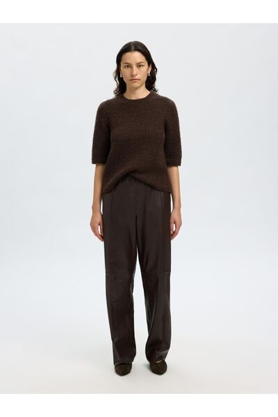 Selected Femme Strickoberteil Wollmix