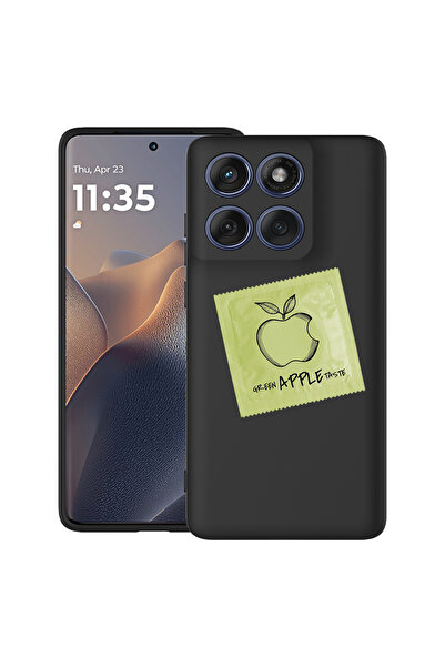 bestcase Carcasă antișoc pentru Motorola Edge 60 Pro cu design Apple, verde, ...