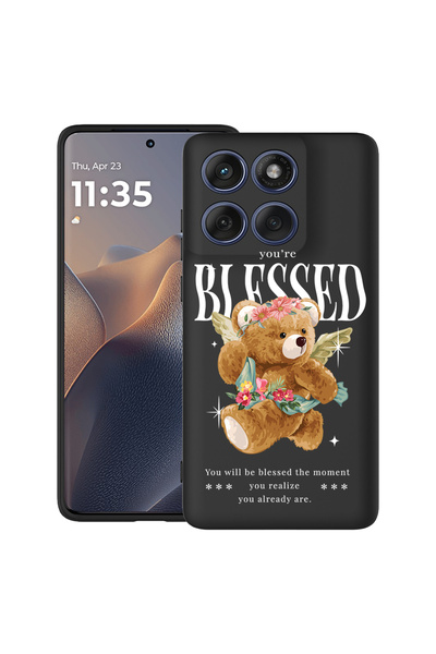 bestcase Carcasă antișoc pentru Motorola Edge 60 Pro cu design ursuleț de pluș Blessed, 2043681 B 1561