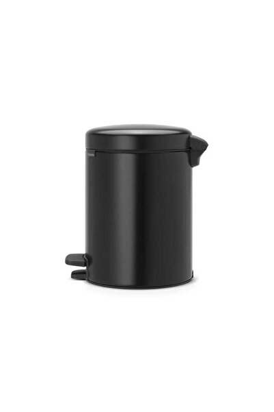 Brabantia Trash Can, Pedal Type, Soft, 5Lt - Matte Black